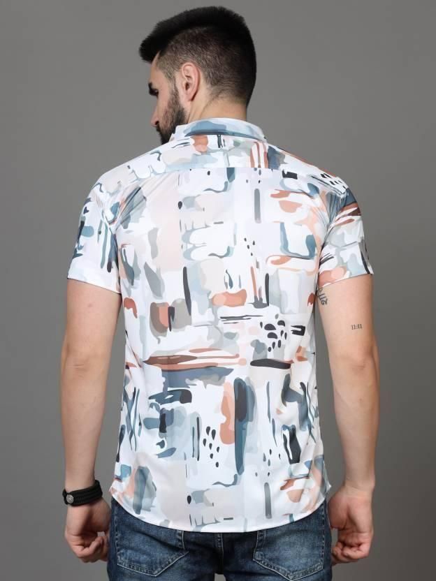 Men's Printed Rayon Half Sleeves Shirt